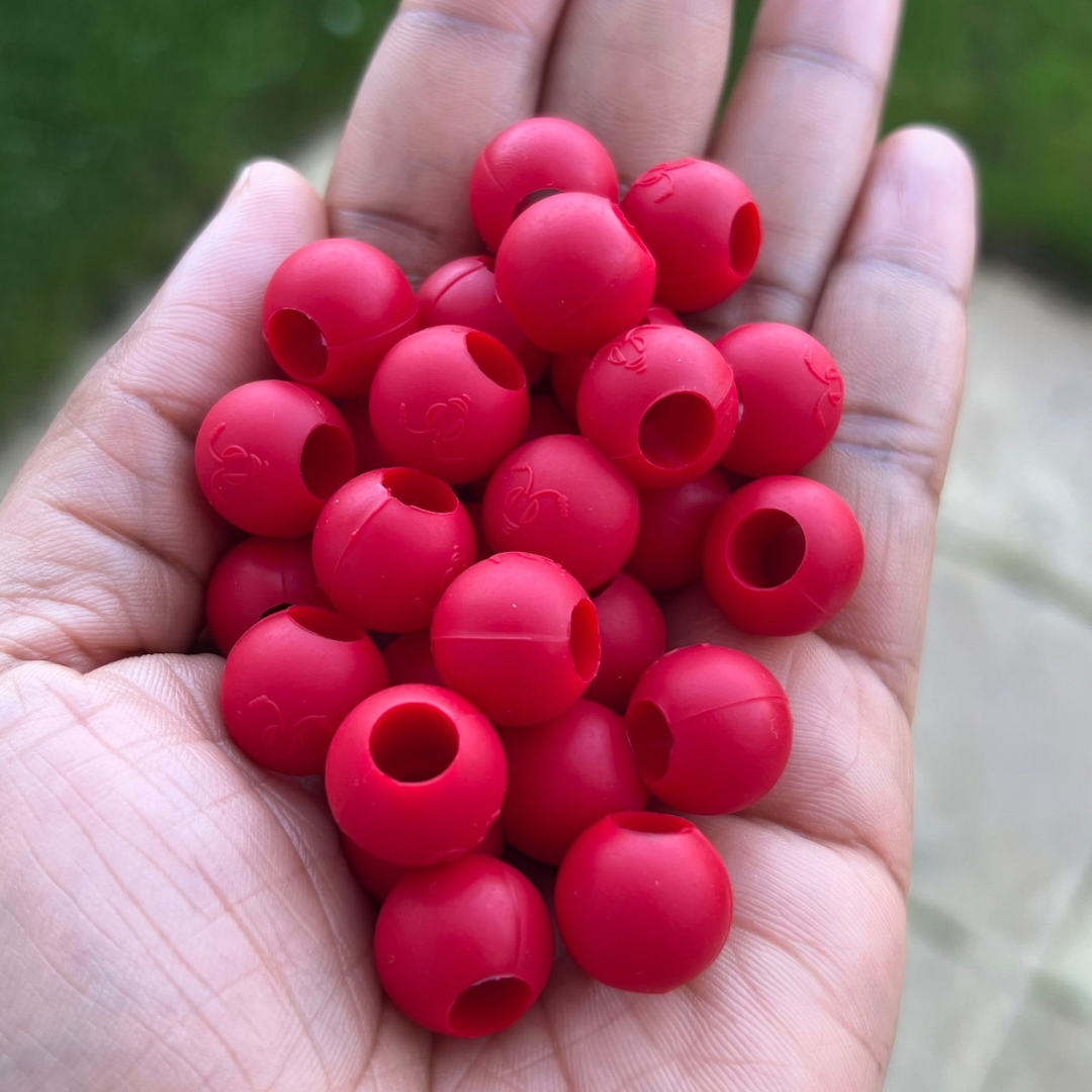 Maxi Silicone Hair Beads For Braids - Christmas