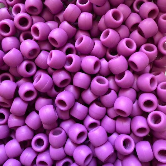 Mini Silicone Hair Beads For Braids - Purple