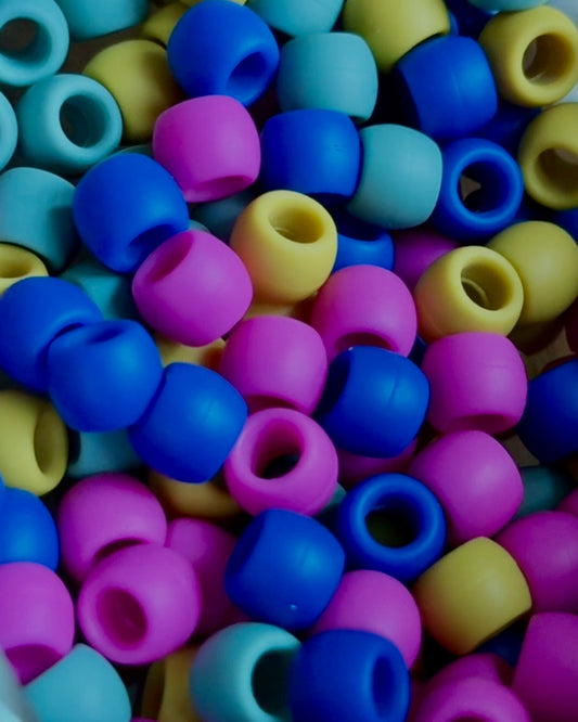 Mini Silicone Hair Beads For Braids  (Multi Colour) - Limited Editions