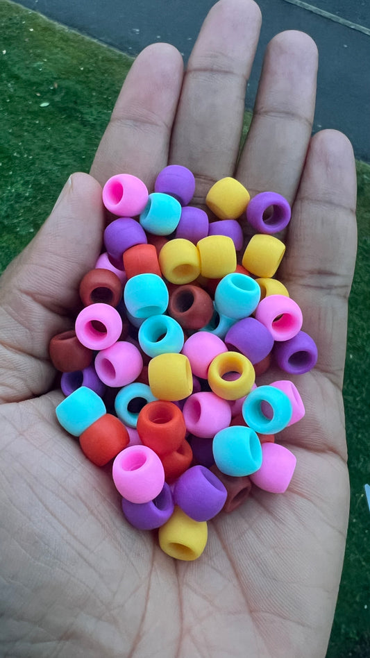 Silicone Hair Beads For Braids  (Multi Colour)