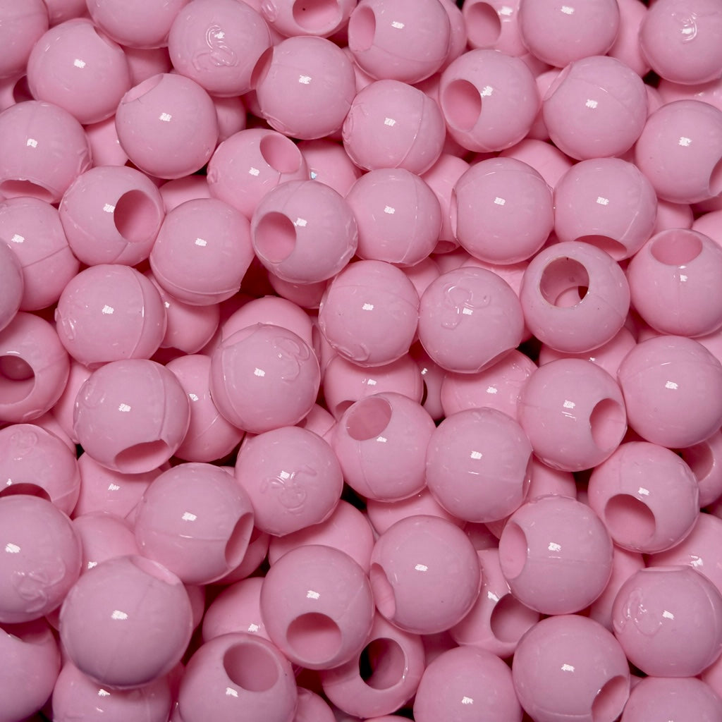 Maxi (Glossy) Silicone Hair Beads For Braids - Baby Pink