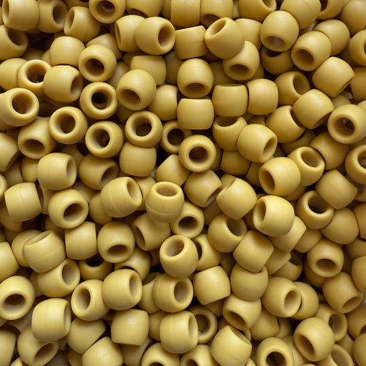 Mini Silicone Hair Beads For Braids - Mustard