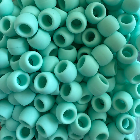 Mini Silicone Hair Beads For Braids - Blue