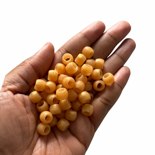 Mini Silicone Hair Beads For Braids - Gold Drops