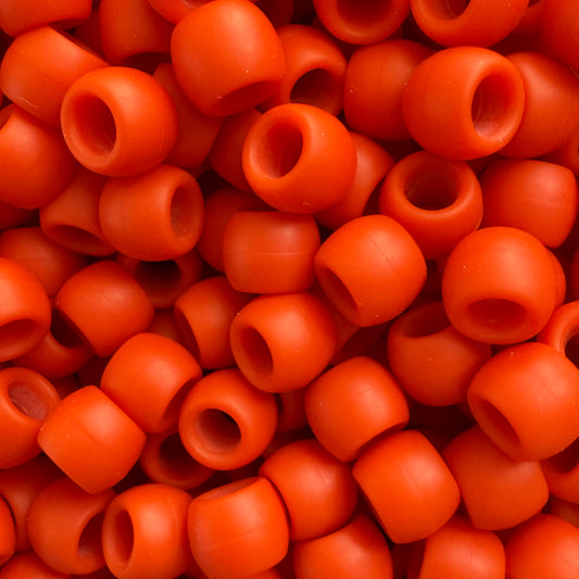 Mini Silicone Hair Beads For Braids - Orangeee