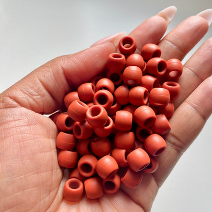 Mini Silicone Hair Beads For Braids - Chocolate